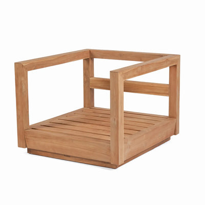 Bazar Bizar Der Umalas Einzelsessel – Outdoor – Natur Weiß