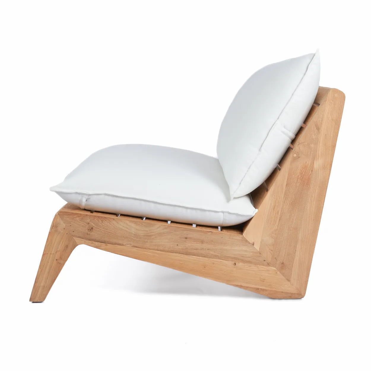 Bazar Bizar Das Lazy Zwei-Sitzer Sofa – Outdoor – Natur Weiß