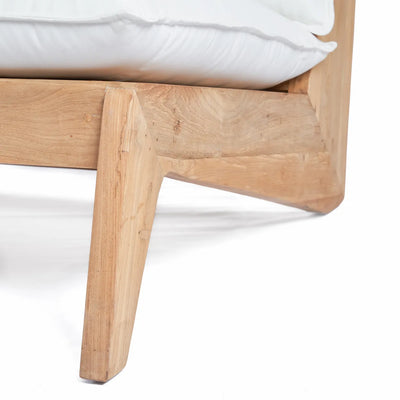 Bazar Bizar Das Lazy Zwei-Sitzer Sofa – Outdoor – Natur Weiß