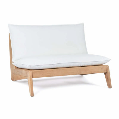 Bazar Bizar Das Lazy Zwei-Sitzer Sofa – Outdoor – Natur Weiß