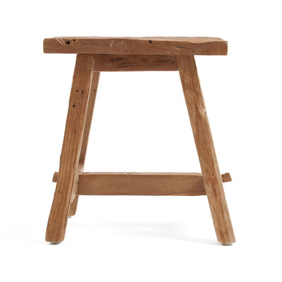 Bazar Bizar The Shoji Hocker – Natur – Recyceltes Teakholz