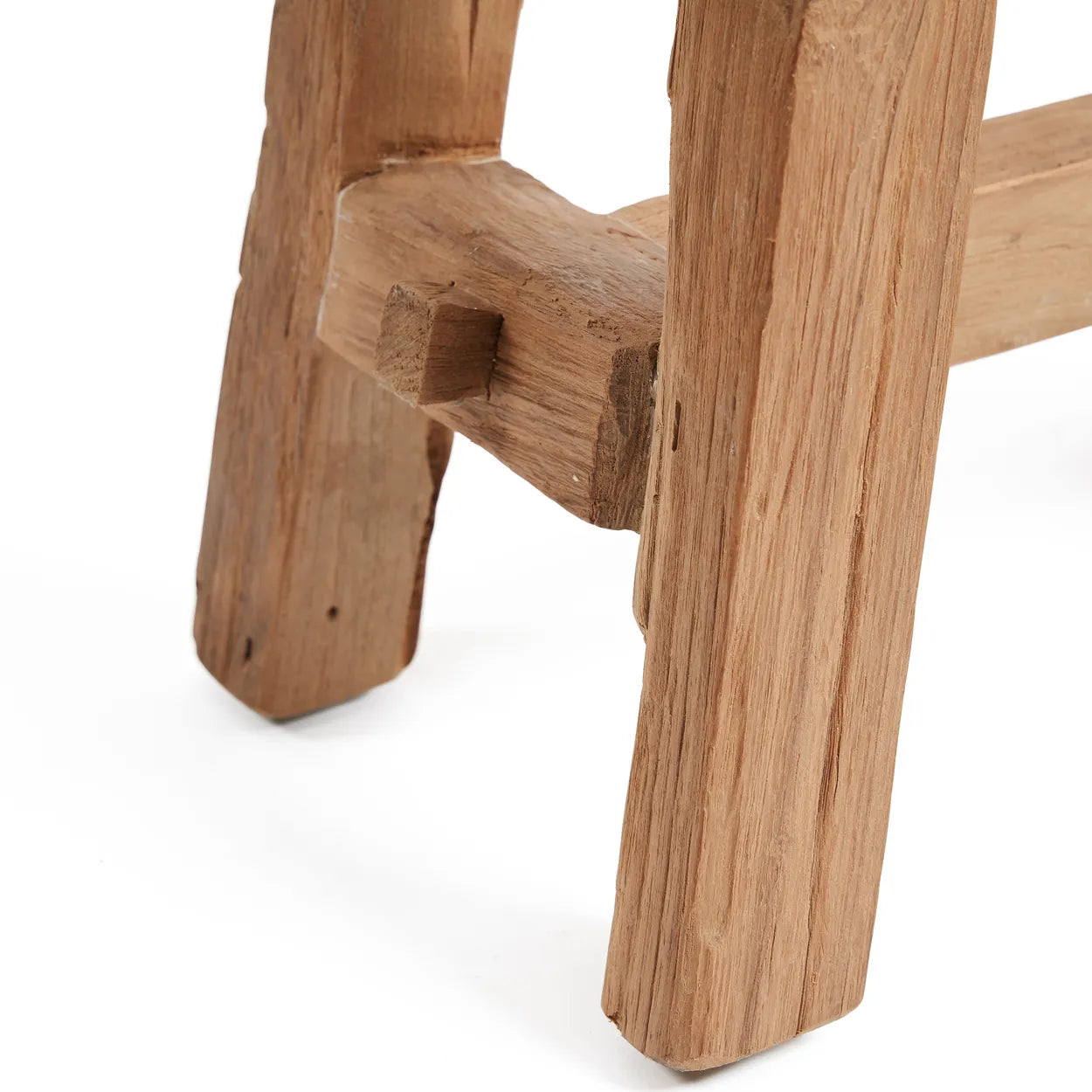 Bazar Bizar The Shoji Hocker – Natur – Recyceltes Teakholz