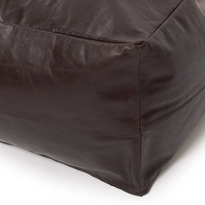 Bazar Bizar The Collectors Pouf – Chocolate – Nappaleder