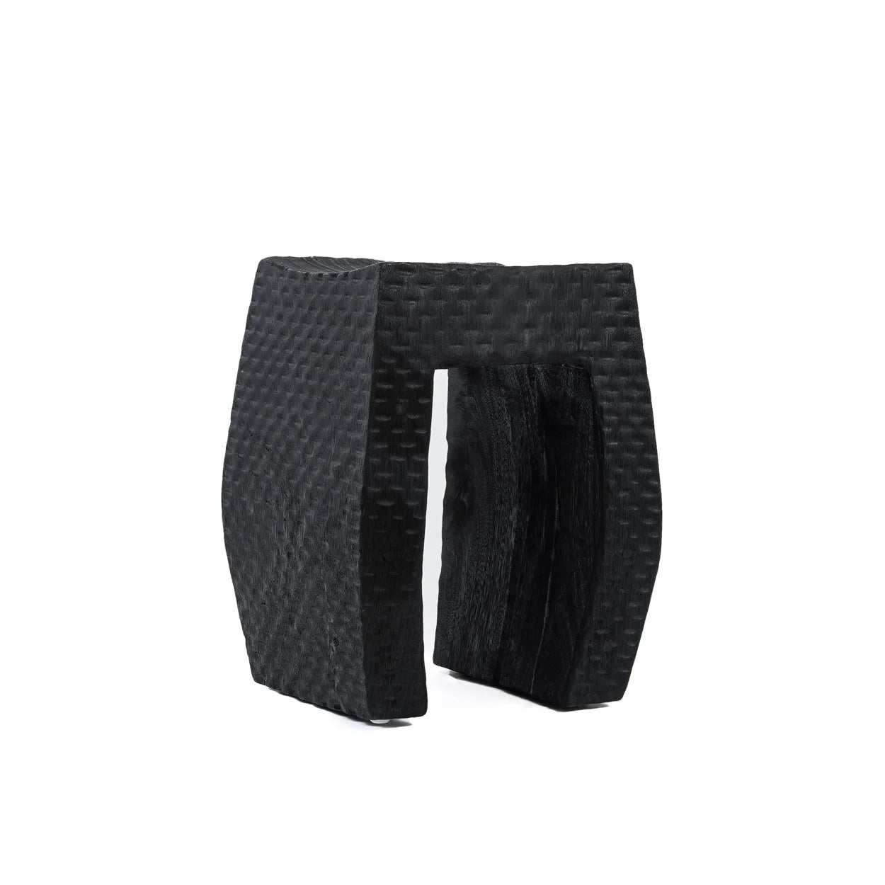 Bazar Bizar The Montano Hocker – Schwarz – Suarholz