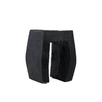 Bazar Bizar The Montano Hocker – Schwarz – Suarholz