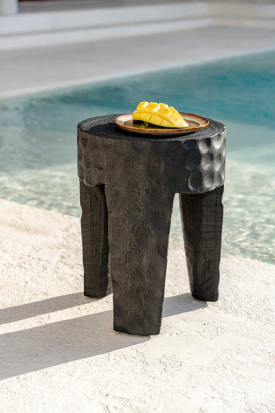 Bazar Bizar The Paramo Hocker – Schwarz – Suarholz