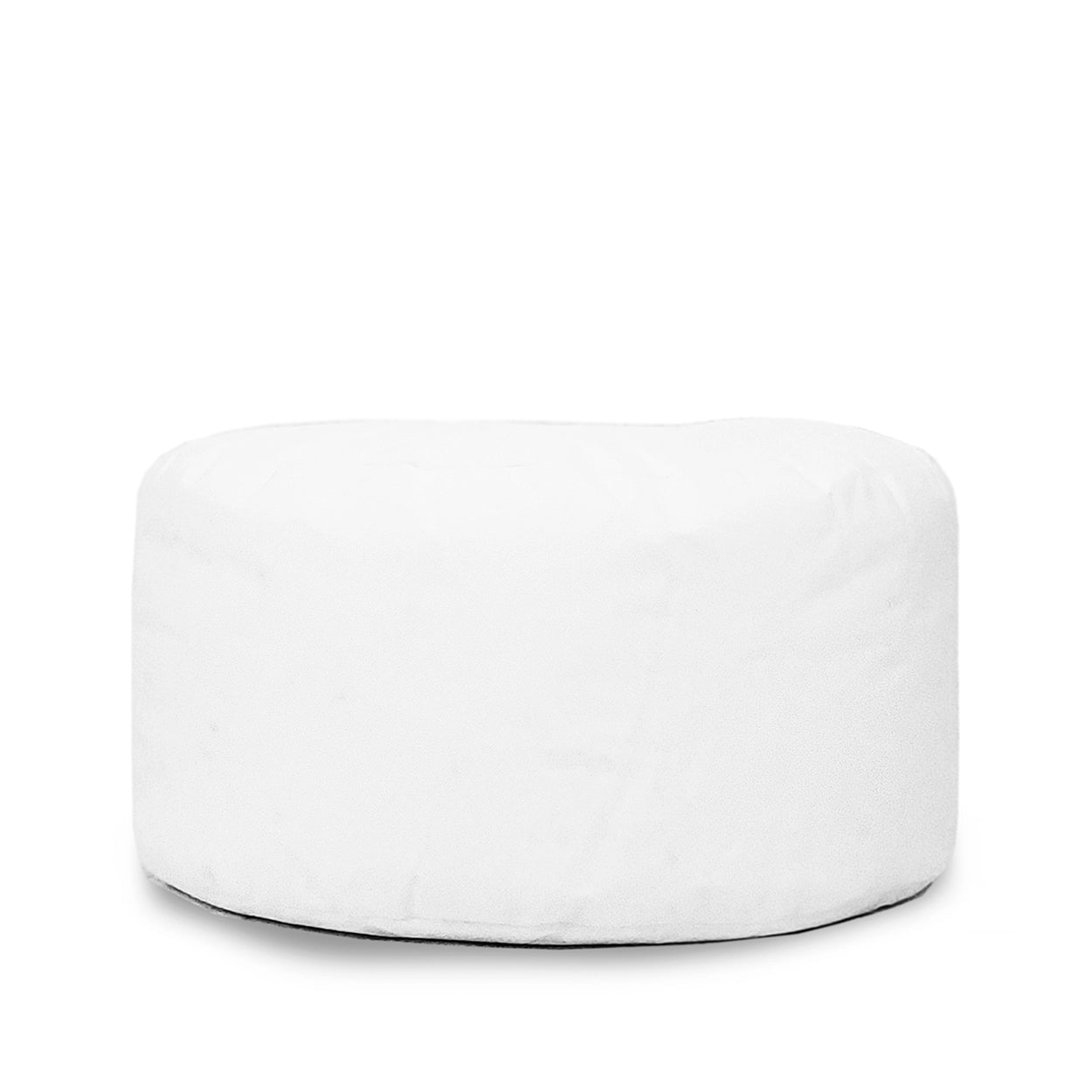 Bazar Bizar White Inner Pouf Round – Weiß – Baumwolle