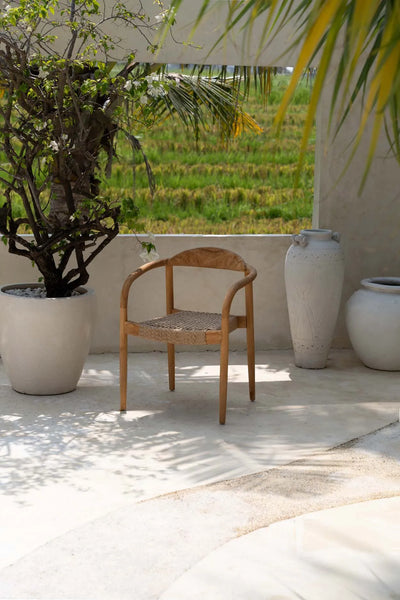 Bazar Bizar Der Amaya Esszimmerstuhl – Naturel – Outdoor