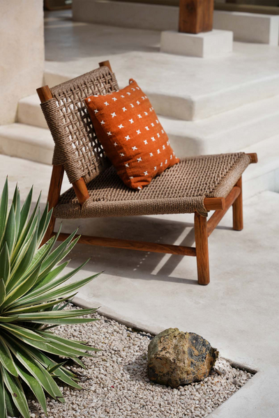 Bazar Bizar Der Ilha Viro Einzelsessel – Outdoor – Naturbraun