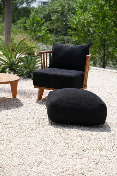 Bazar Bizar The Comfy Pouf – Schwarz – Weiche Baumwolle