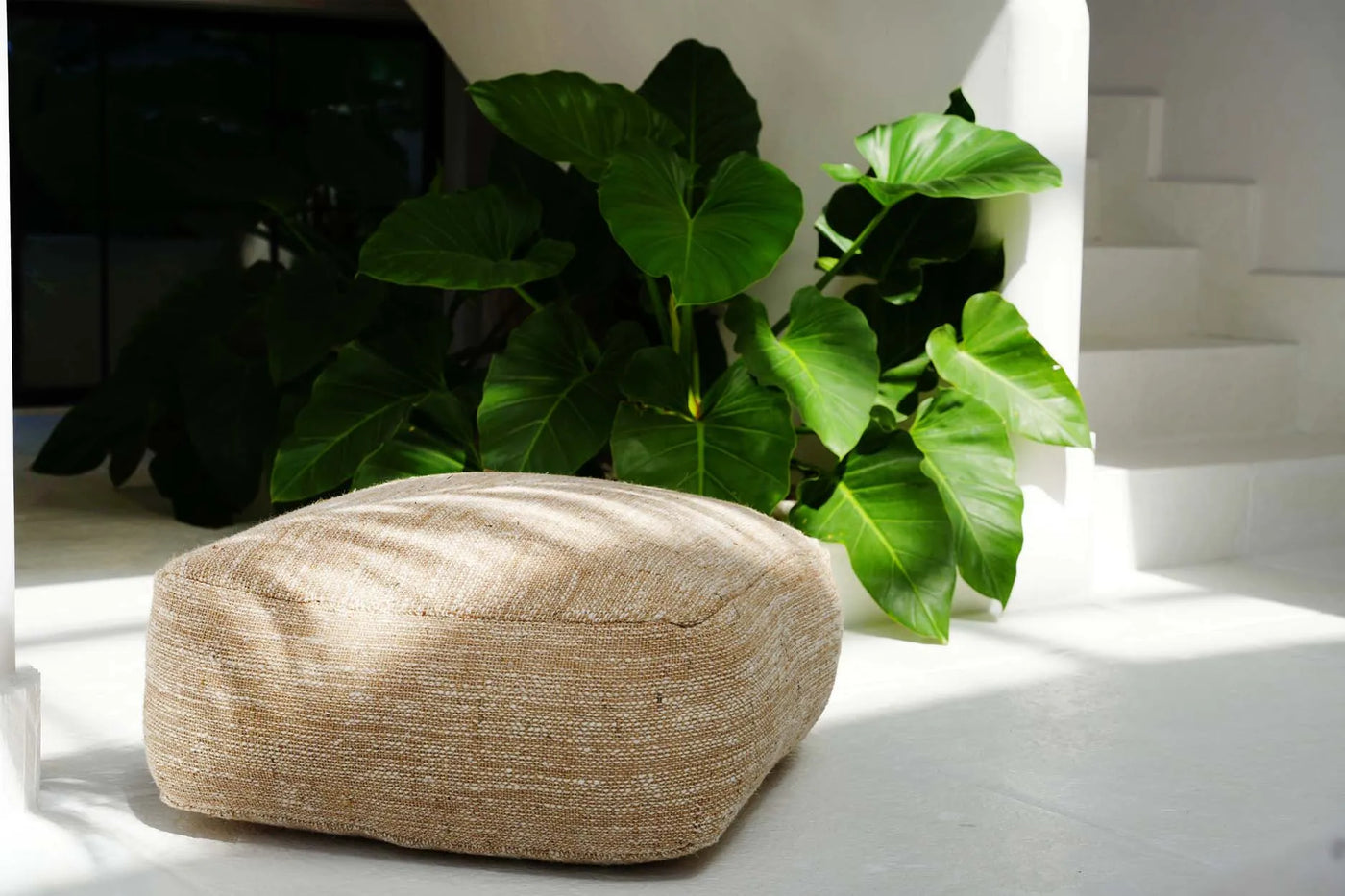 Bazar Bizar The Comfy Pouf – Beige – Cotton