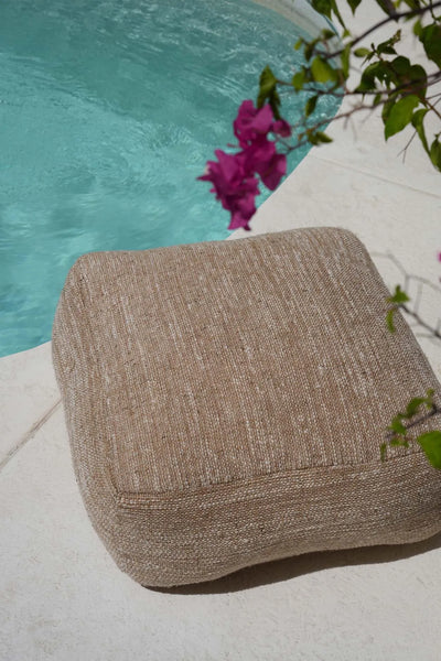 Bazar Bizar The Comfy Pouf – Beige – Cotton