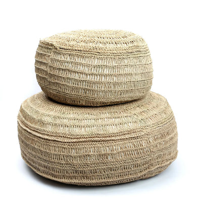 Bazar Bizar Seagrass Pouf –  Natur