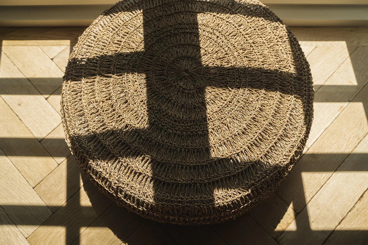 Bazar Bizar Seagrass Pouf –  Natur