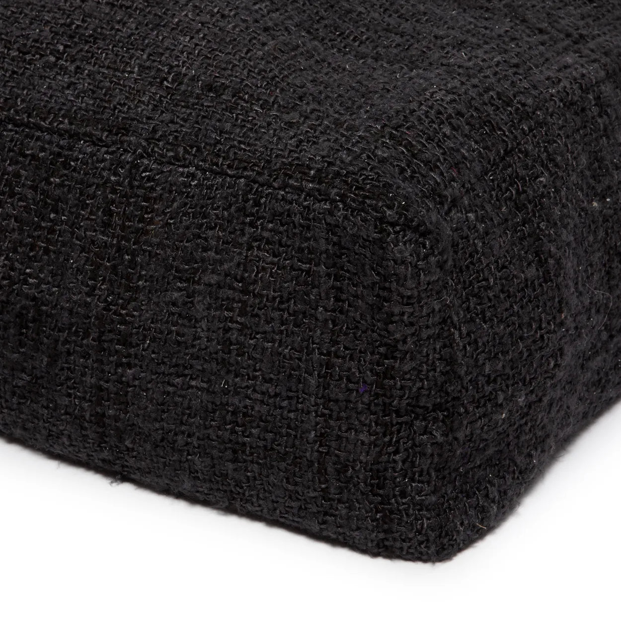 Bazar Bizar The Oh My Gee Pouf – Schwarz Navy – Weiche Baumwolle