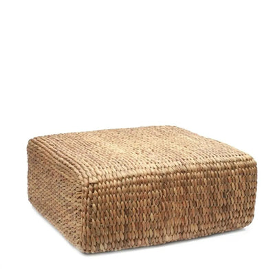 Bazar Bizar Hyacinth Pouf Square – Natural – Water Hyacinth
