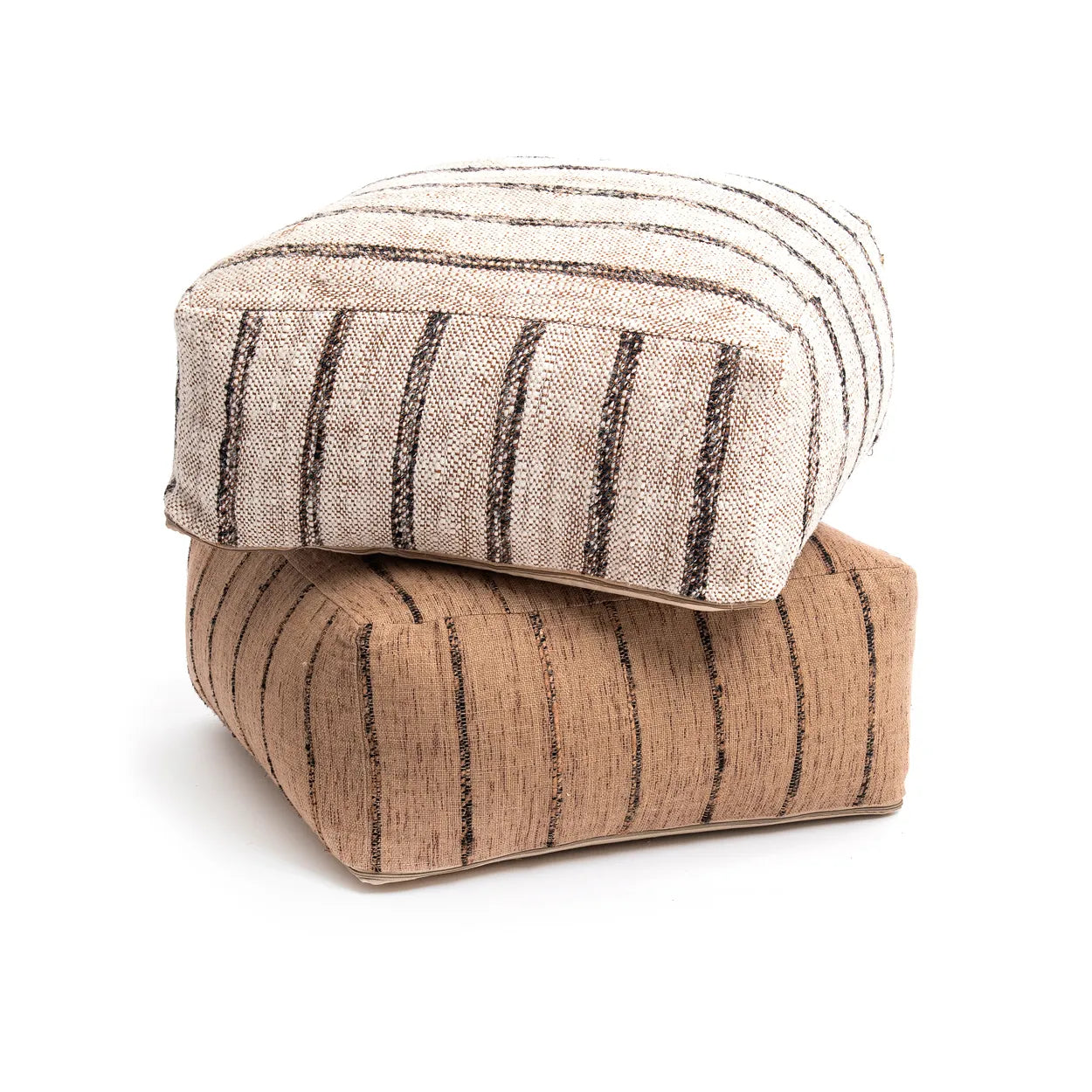 Bazar Bizar Oh My Gee Pouf – Bohemian Weiß – Weiche Baumwolle