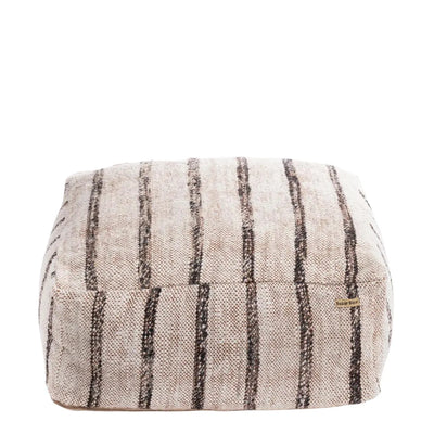 Bazar Bizar Oh My Gee Pouf – Bohemian Weiß – Weiche Baumwolle