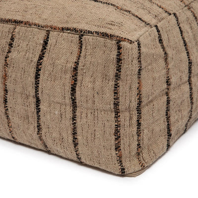 Bazar Bizar Oh My Gee Pouf – Beige Schwarz – Baumwolle
