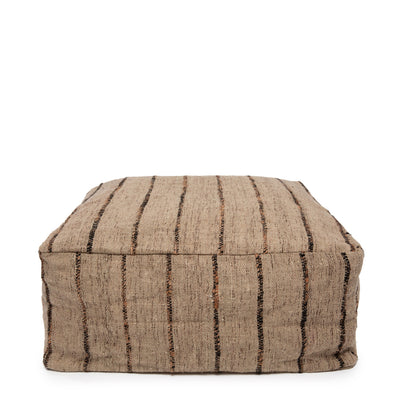 Bazar Bizar Oh My Gee Pouf – Beige Schwarz – Baumwolle