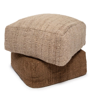 Bazar Bizar Oh My Gee Pouf – Beige – Weiche Baumwolle