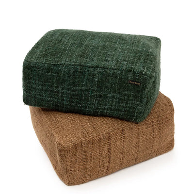 Bazar Bizar Oh My Gee Pouf – Waldgrün – Baumwolle