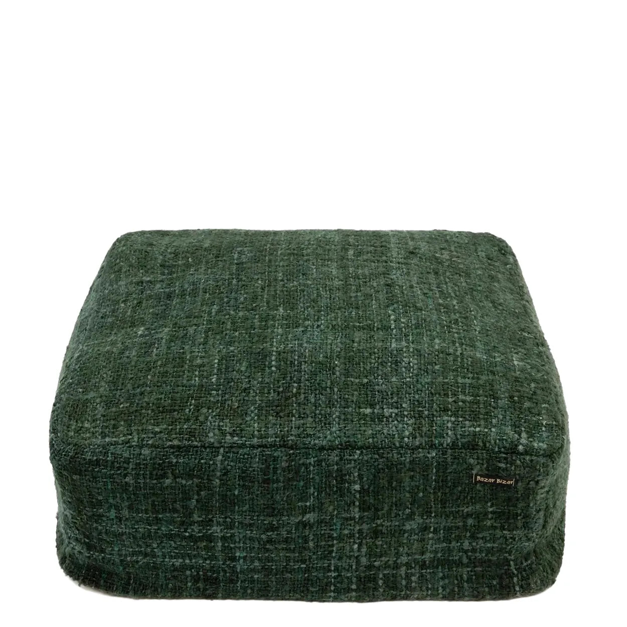 Bazar Bizar Oh My Gee Pouf – Waldgrün – Baumwolle