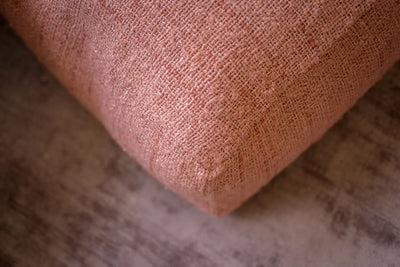 Bazar Bizar The Oh My Gee Pouf – Lachsrosa – Baumwolle