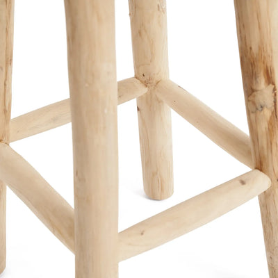 Bazar Bizar Der Raffia Barhocker – Natural