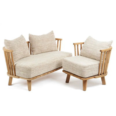 Bazar Bizar Der Malawi Two Seater – Natural Beige