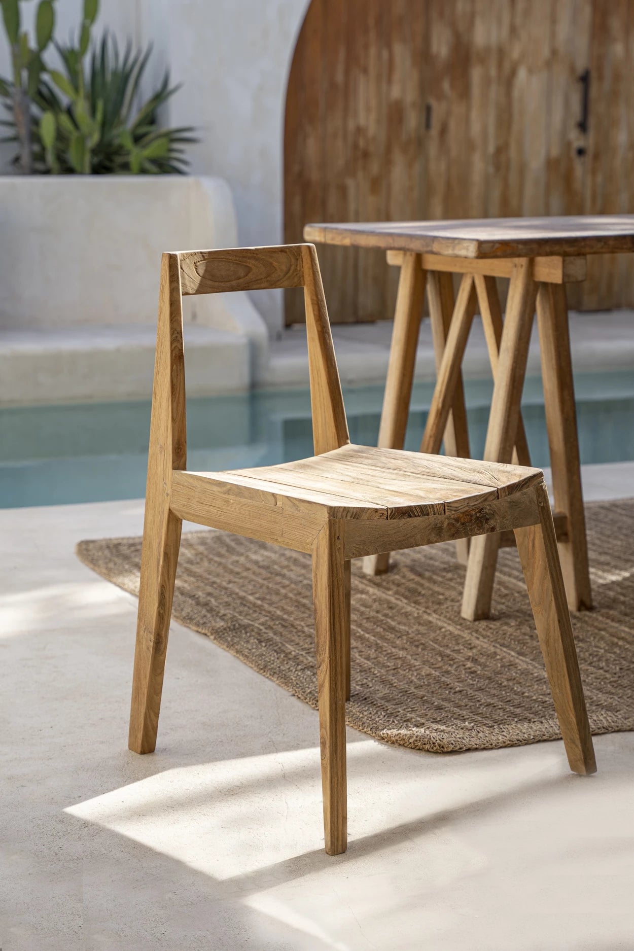 Bazar Bizar Der Paxi Esszimmerstuhl – Natural – Outdoor