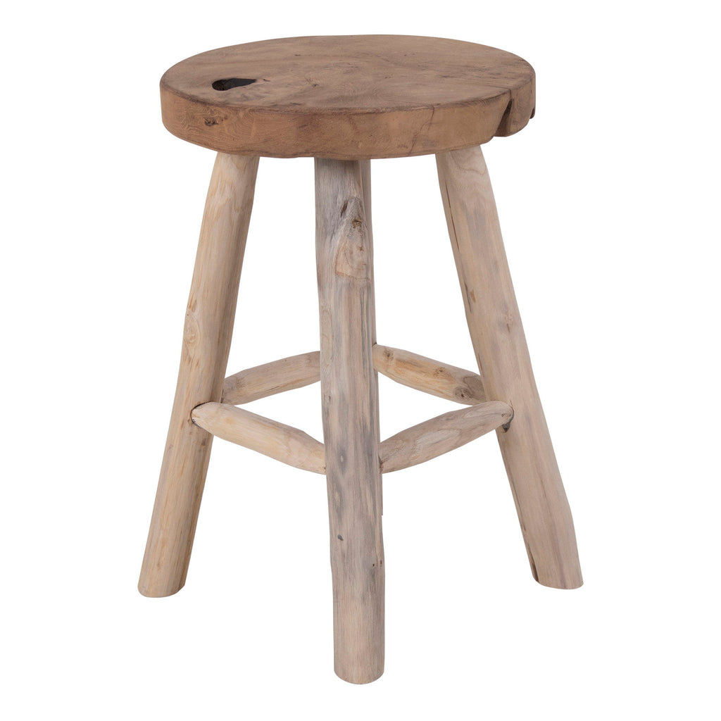 House Nordic Badia Teak Hocker - Natur