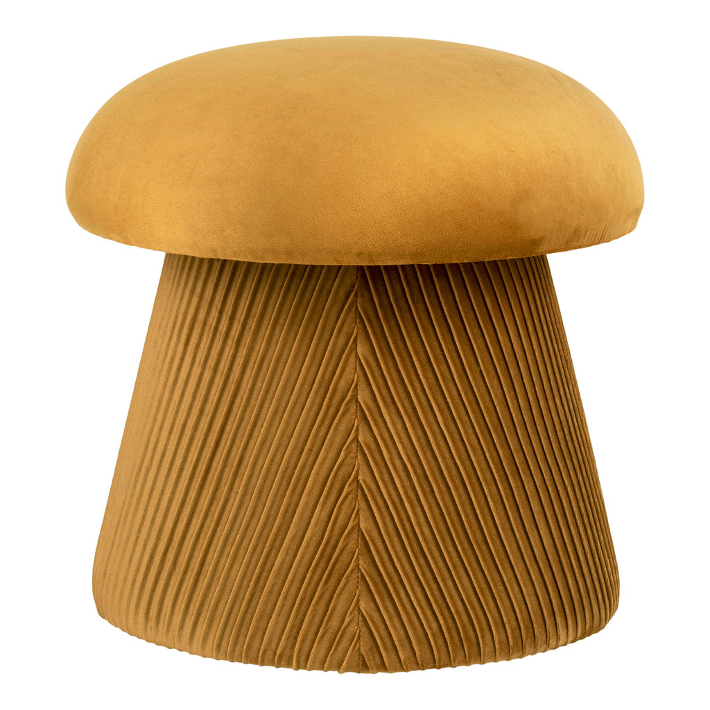 House Nordic Hampton Pouf – Samt, Ocker