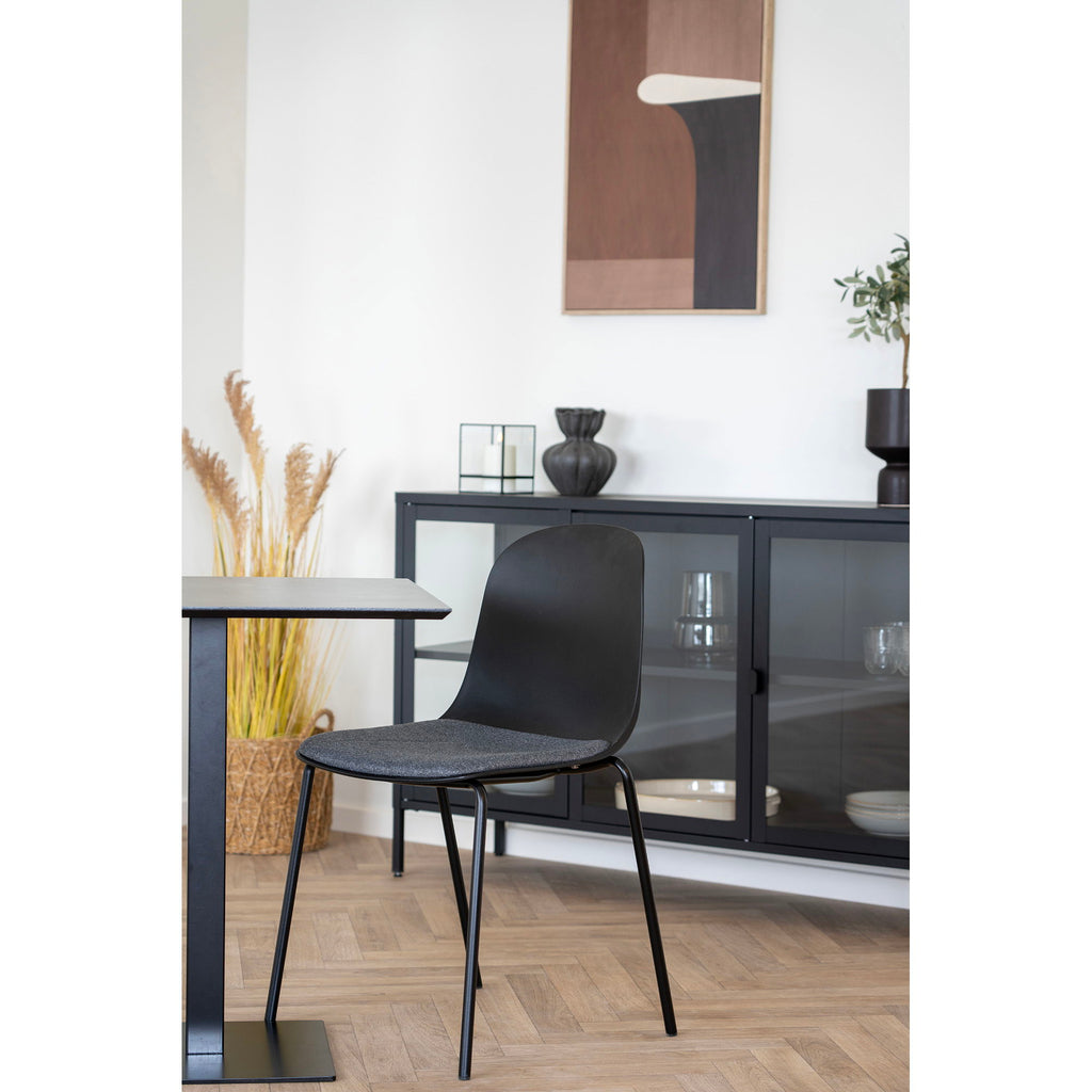 House Nordic Madalena Esszimmerstuhl – Schwarz (2er Set)