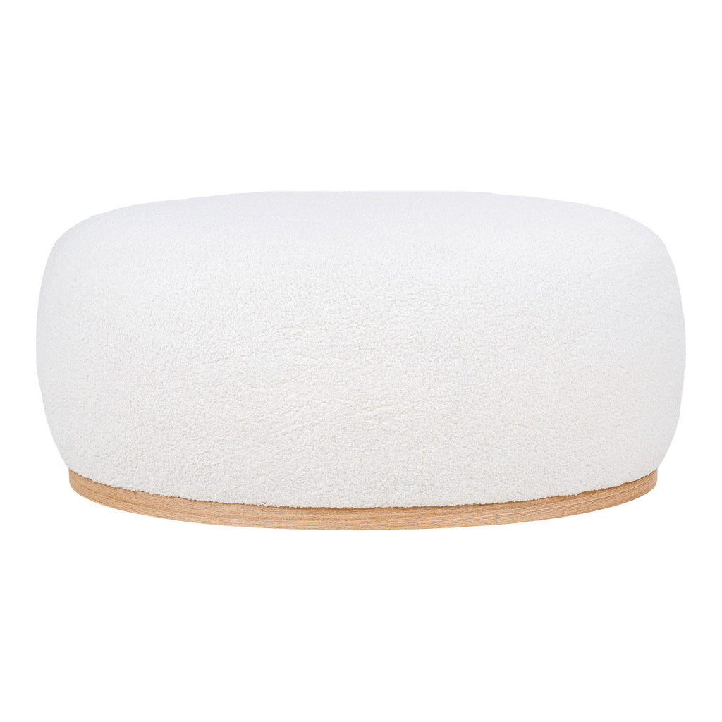 House Nordic Manhattan Pouf - Bouclé, Weiß