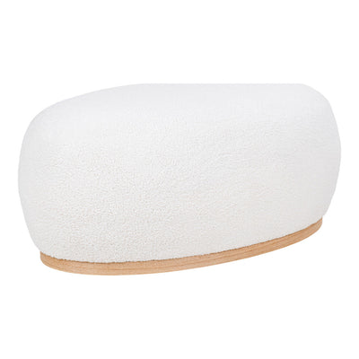 House Nordic Manhattan Pouf - Bouclé, Weiß