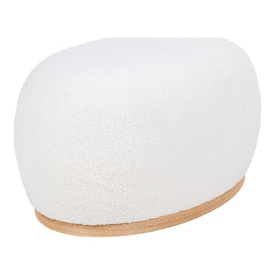 House Nordic Manhattan Pouf - Bouclé, Weiß