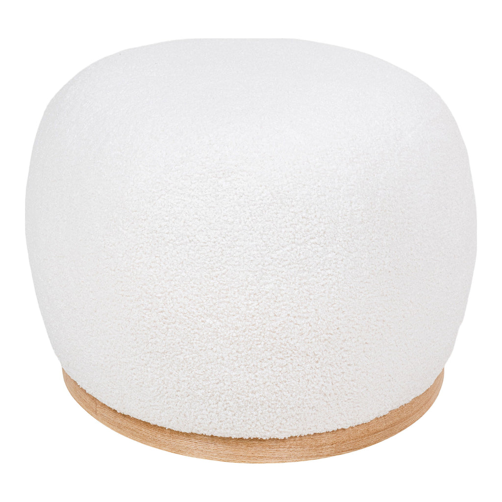 House Nordic Manhattan Pouf - Bouclé, Weiß