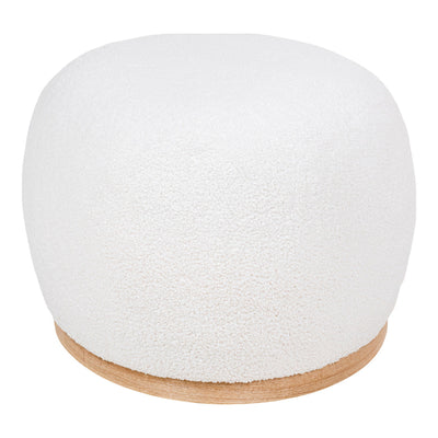 House Nordic Manhattan Pouf - Bouclé, Weiß