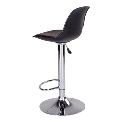 House Nordic Trondheim Barhocker - Schwarz mit Chrombeinen (2er Set)